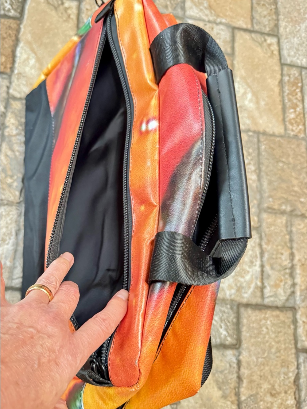 Rareform Orange and Black Men's Backpack & briefcase - Picture 10 of 12